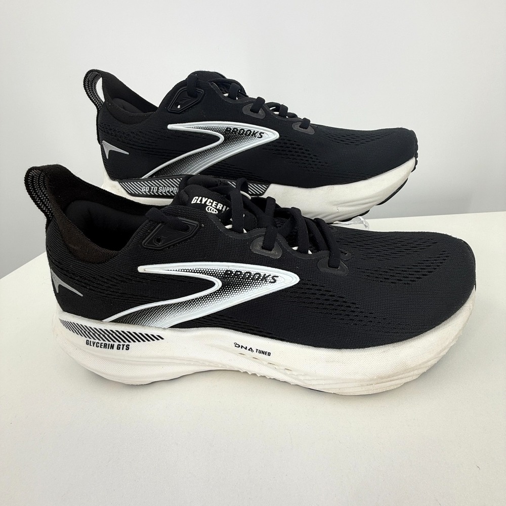 Brooks Glycerin 22 Running Shoes + Currex Insoles Womens 9.5 Black 1204351